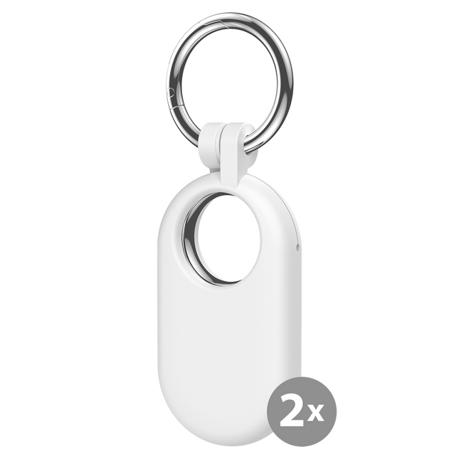 Samsung SmartTag2 - Silicon Keychain Case - Black/White - 4 pack
