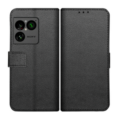 Classic Wallet Case - Sony Xperia 1 VIII - PU leather Book Case - Black