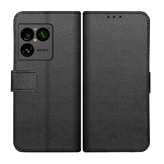 Classic Wallet Case - Sony Xperia 1 VIII - PU leather Book Case - Black