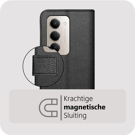 Classic Wallet Case - Sony Xperia 10 VIII / VII - PU leather Book Case - Black