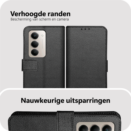Classic Wallet Case - Sony Xperia 10 VIII / VII - PU leather Book Case - Black