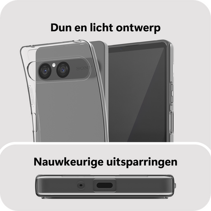 FlexLite Case - Sony Xperia 10 VIII / VII - Soft TPU Back Cover - Clear
