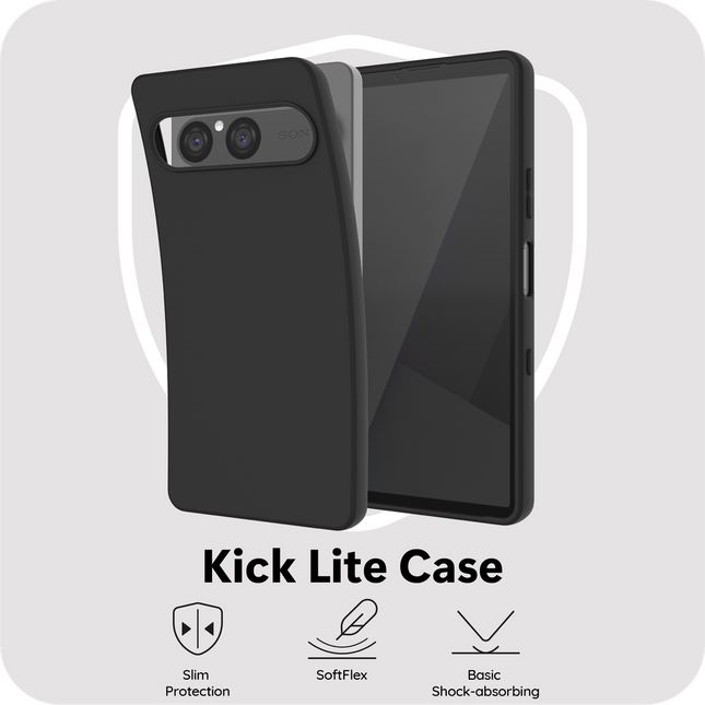 FlexLite Case - Sony Xperia 10 VIII / VII - Soft TPU Back Cover - Black