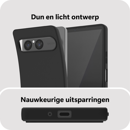 FlexLite Case - Sony Xperia 10 VIII / VII - Soft TPU Back Cover - Black