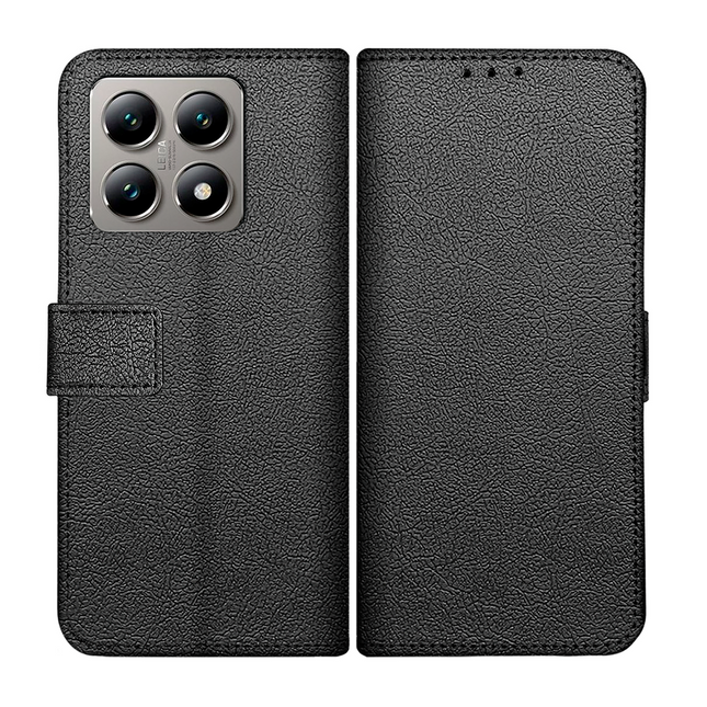 Classic Wallet Case - Xiaomi 14T Pro - PU leather Book Case - Black