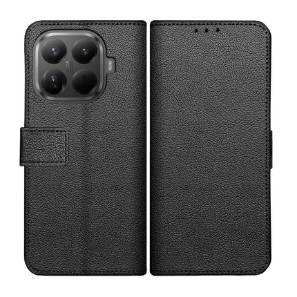 Classic Wallet Case - Xiaomi 15T Pro - PU leather Book Case - Black
