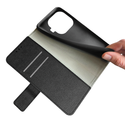 Classic Wallet Case - Xiaomi 15T Pro - PU leather Book Case - Black