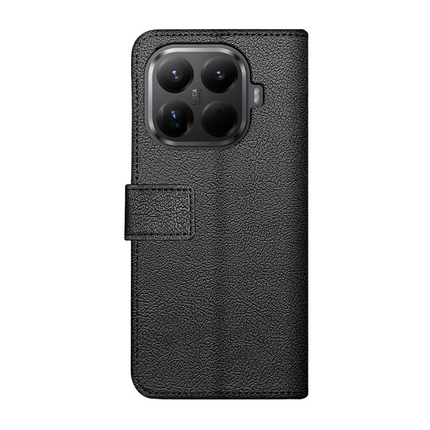 Classic Wallet Case - Xiaomi 15T Pro - PU leather Book Case - Black