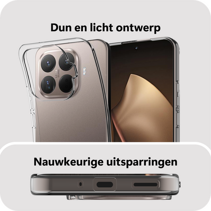 FlexLite Case - Xiaomi 15T Pro - Soft TPU Back Cover - Clear