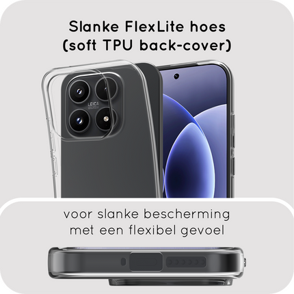 FlexLite Case - Xiaomi 17 - Soft TPU Back Cover - Clear