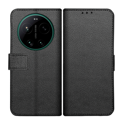 Classic Wallet Case - Xiaomi 17 Ultra - PU leather Book Case - Black