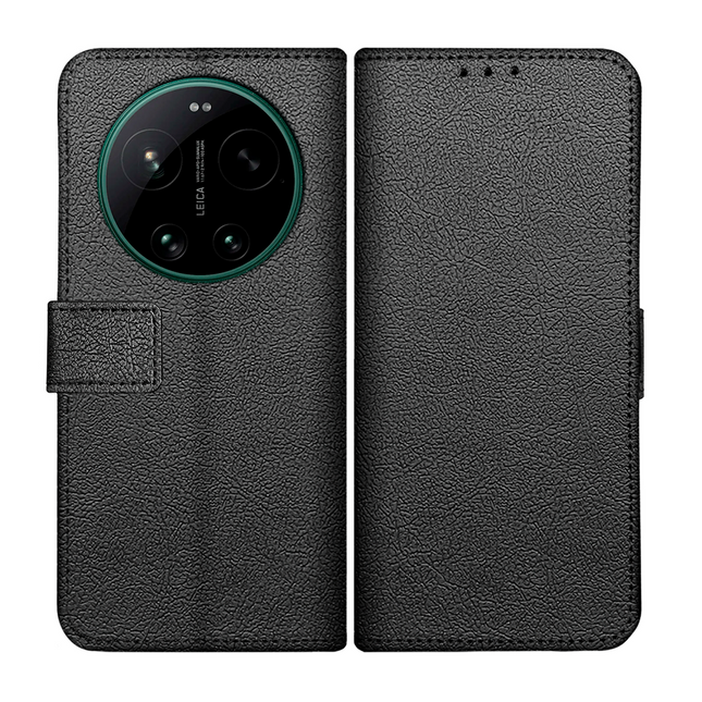 Classic Wallet Case - Xiaomi 17 Ultra - PU leather Book Case - Black