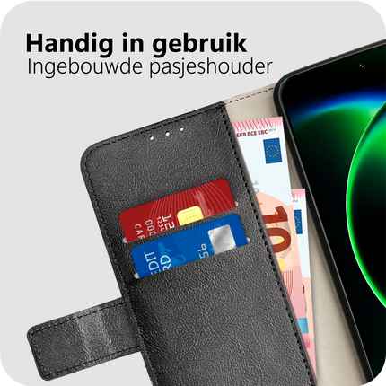 Classic Wallet Case - Xiaomi 17 Ultra - PU leather Book Case - Black