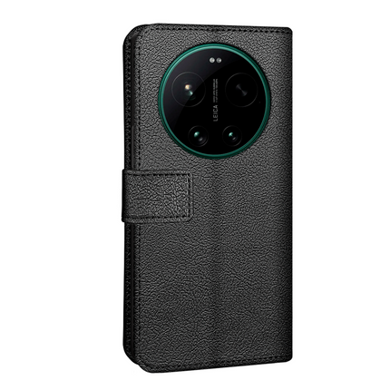 Classic Wallet Case - Xiaomi 17 Ultra - PU leather Book Case - Black