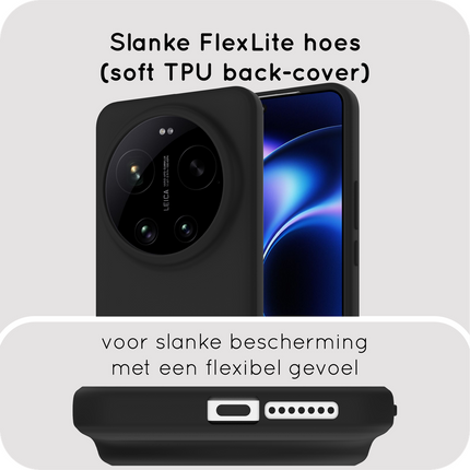 FlexLite Case - Xiaomi 17 Ultra - Soft TPU Back Cover - Black