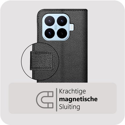 Classic Wallet Case - Xiaomi 17T - PU leather Book Case - Black