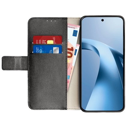 Classic Wallet Case - Xiaomi 17T - PU leather Book Case - Black