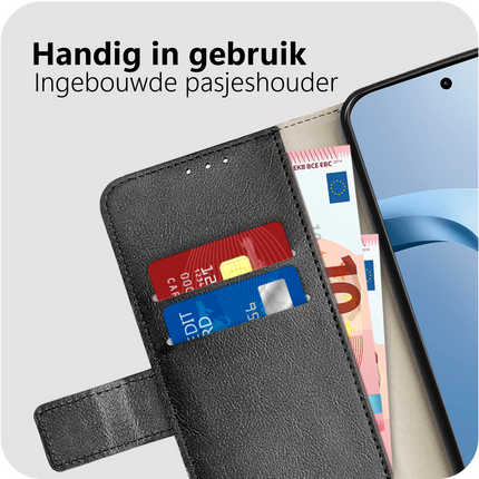 Classic Wallet Case - Xiaomi 17T - PU leather Book Case - Black