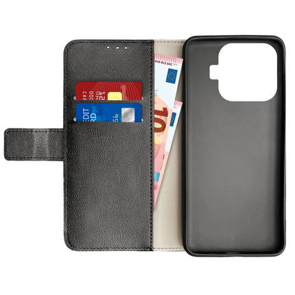 Classic Wallet Case - Xiaomi 17T - PU leather Book Case - Black