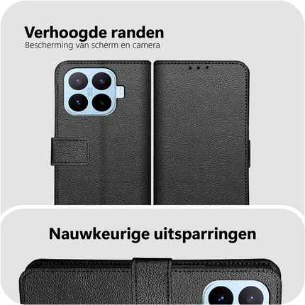 Classic Wallet Case - Xiaomi 17T - PU leather Book Case - Black