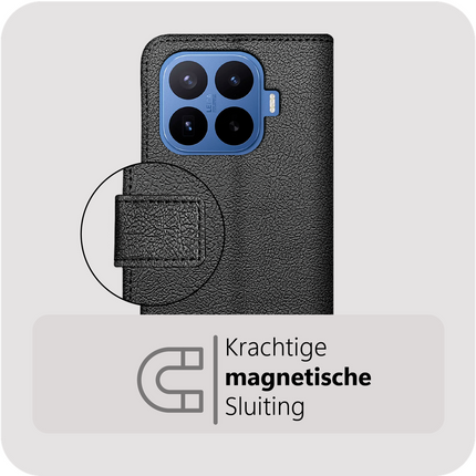 Classic Wallet Case - Xiaomi 17T Pro - PU leather Book Case - Black