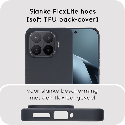 FlexLite Case - Xiaomi 17T Pro - Soft TPU Back Cover - Black