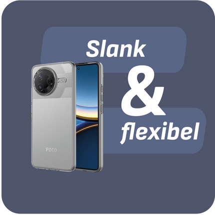 FlexLite Case - Xiaomi Poco F7 Pro - Soft TPU Back Cover - Clear