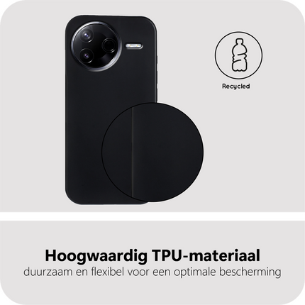 FlexLite Case - Xiaomi Poco F7 Pro - Soft TPU Back Cover - Black