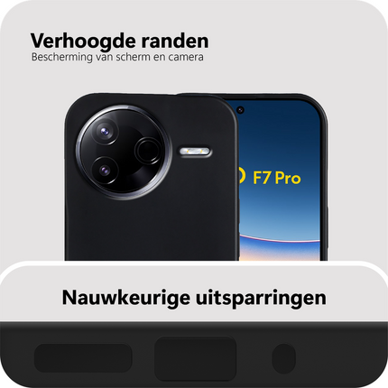 FlexLite Case - Xiaomi Poco F7 Pro - Soft TPU Back Cover - Black