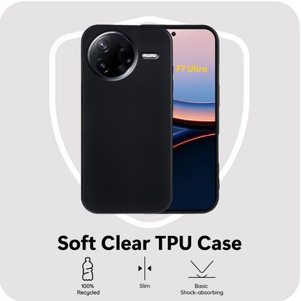 FlexLite Case - Xiaomi Poco F7 Ultra - Soft TPU Back Cover - Black