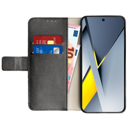 Classic Wallet Case - Xiaomi Poco F8 Pro - PU leather Book Case - Black
