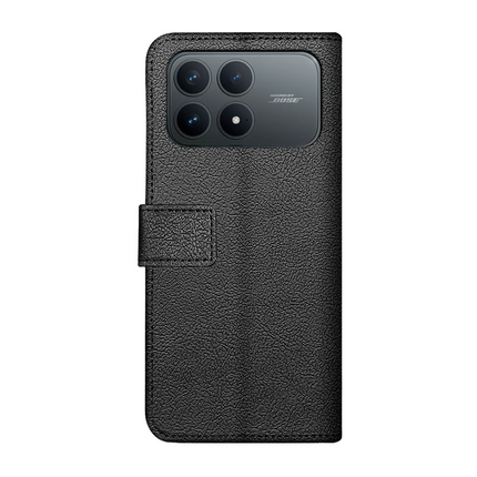 Classic Wallet Case - Xiaomi Poco F8 Pro - PU leather Book Case - Black
