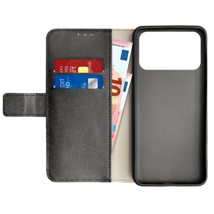 Classic Wallet Case - Xiaomi Poco F8 Pro - PU leather Book Case - Black