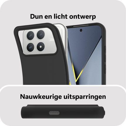 FlexLite Case - Xiaomi Poco F8 Pro - Soft TPU Back Cover - Black