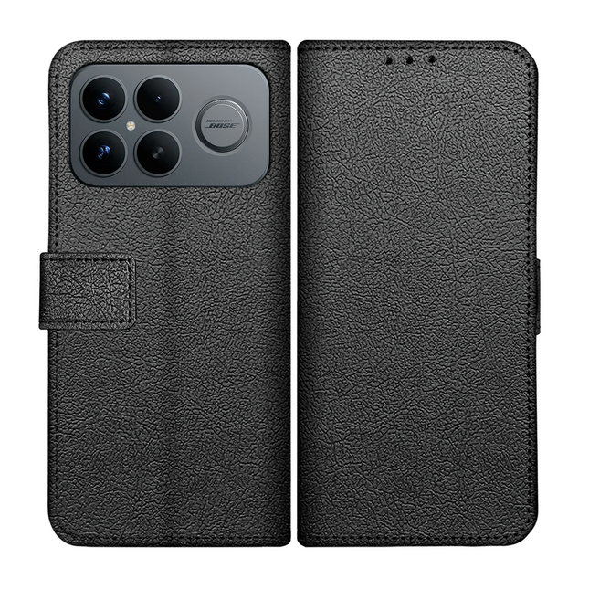 Classic Wallet Case - Xiaomi Poco F8 Ultra - PU leather Book Case - Black