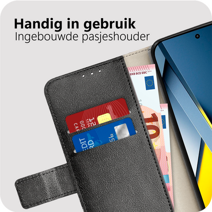 Classic Wallet Case - Xiaomi Poco F8 Ultra - PU leather Book Case - Black