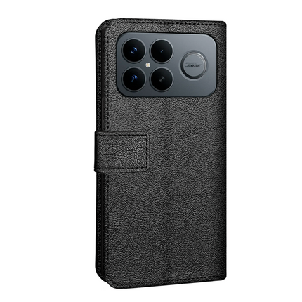 Classic Wallet Case - Xiaomi Poco F8 Ultra - PU leather Book Case - Black