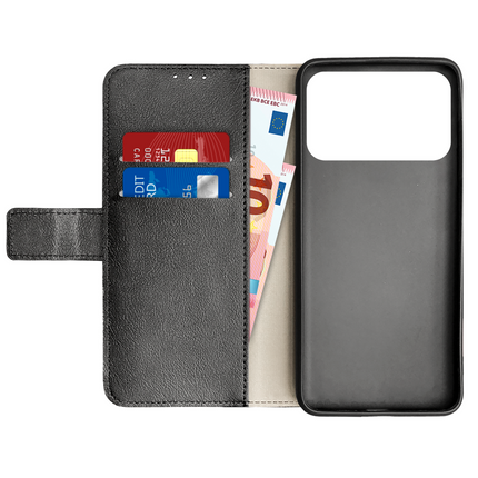 Classic Wallet Case - Xiaomi Poco F8 Ultra - PU leather Book Case - Black