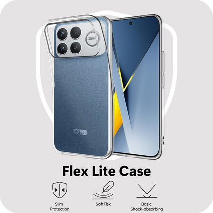 FlexLite Case - Xiaomi Poco F8 Ultra - Soft TPU Back Cover - Clear