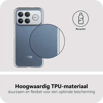 FlexLite Case - Xiaomi Poco F8 Ultra - Soft TPU Back Cover - Clear