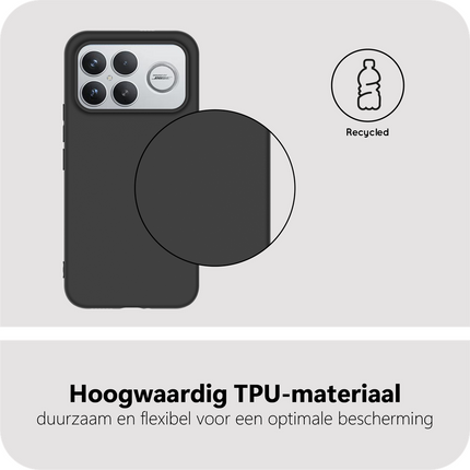 FlexLite Case - Xiaomi Poco F8 Ultra - Soft TPU Back Cover - Black