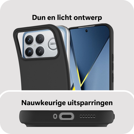 FlexLite Case - Xiaomi Poco F8 Ultra - Soft TPU Back Cover - Black