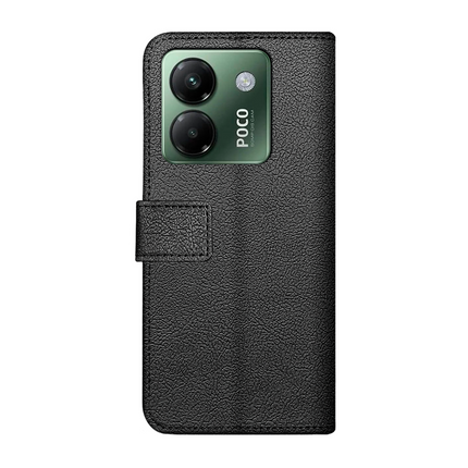 Classic Wallet Case - Xiaomi Poco M7 Pro - PU leather Book Case - Black