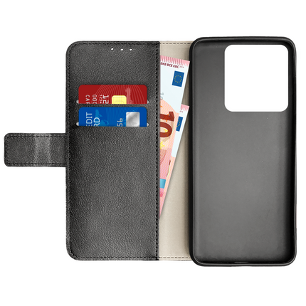 Classic Wallet Case - Xiaomi Poco M7 Pro - PU leather Book Case - Black