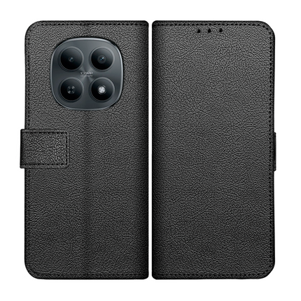 Classic Wallet Case - Xiaomi Poco M8 (5G) - PU leather Book Case - Black