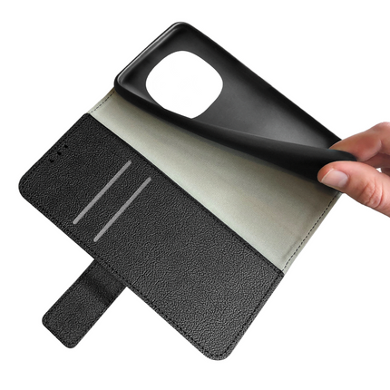 Classic Wallet Case - Xiaomi Poco M8 (5G) - PU leather Book Case - Black