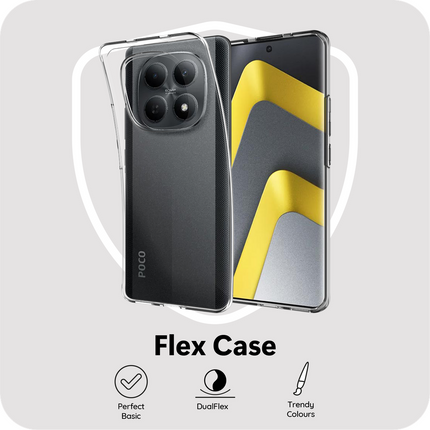 FlexLite Case - Xiaomi Poco M8 (5G) - Soft TPU Back Cover - Clear