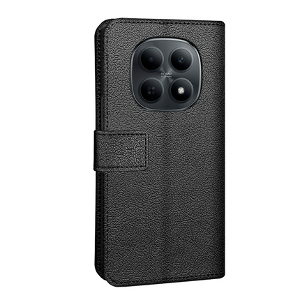 Classic Wallet Case - Xiaomi Poco M8 Pro (5G) - PU leather Book Case - Black