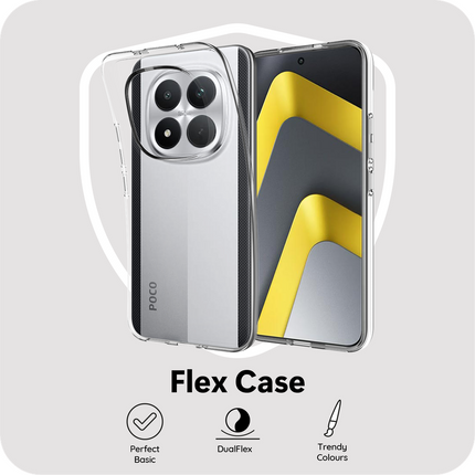 FlexLite Case - Xiaomi Poco M8 Pro (5G) - Soft TPU Back Cover - Clear