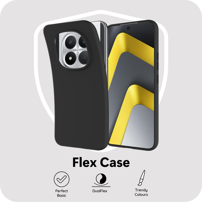 FlexLite Case - Xiaomi Poco M8 Pro (5G) - Soft TPU Back Cover - Black